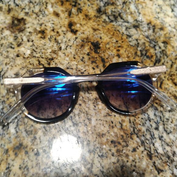 Jimmy Fairly The Hometown Sunglasses Round Gray Lenses Two Tone Frame P119-BCKL - Picture 10 of 12